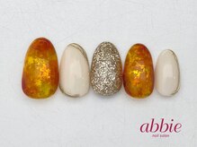 ネイルサロン アビー グランデュオ蒲田店(abbie)/琥珀ネイル¥12,540