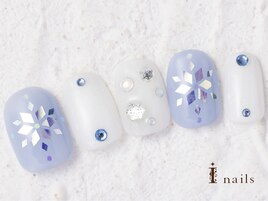 雪の結晶ホロネイル　9480円