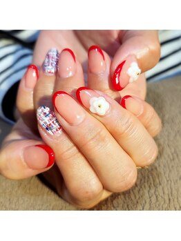 サヴァ アイラッシュアンドネイル(sava)/【ツイード×スキニーフレンチ】