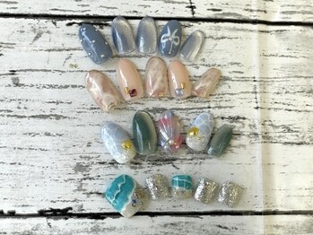 アクア ライズ 上大岡店(Aqua Rise)の写真/夏ネイル、フットもお任せ下さい!ジェル/スカルプも大満足間違いなし!上大岡の大人気ネイル専門店!