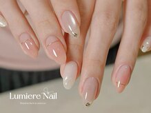 ルミエール ネイル モンナカ(Lumiere Nail Monnaka)/ボルドー/ツイード/ブラウン