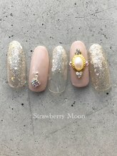 サロンストロベリームーン(Salon Strawberry Moon)/ビジューネイル