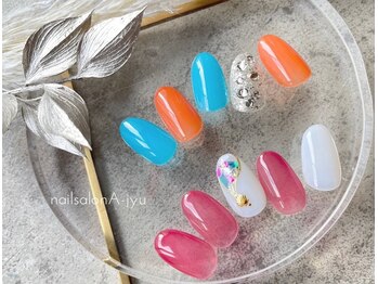 ネイルサロン アージュ(Nail Salon A jyu)/カラフルサマーネイル