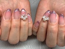 リルシャインネイル(lil shine.nail)/マグネット×フレンチ