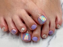 ネイルアトリエルカ(nail atelier LUCA)/M-375 夏色パープル氷ネイル