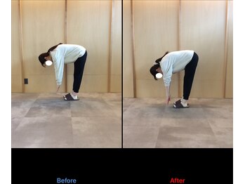 徳島藍住整骨院 ザ ビー(THE B)/ピラティス初回体験before/after