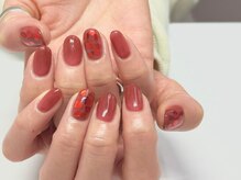 ネイルトゥルー 表参道(nailTRUE)/*ハートホログラムネイル*