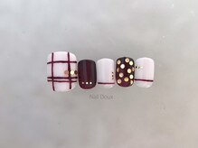 ネイル ドゥ 岡山駅前店(Nail Doux)/チェックフットネイル