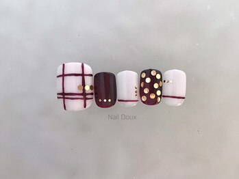 チェックフットネイル