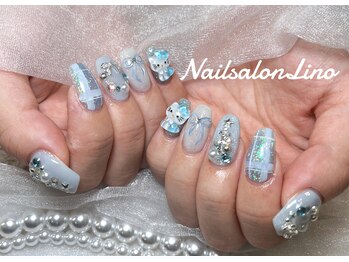 リノ(Lino)/水色チェック