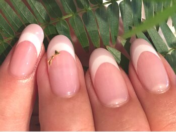 ネイルスタジオ ジャミン(Nail Studio Jammin)の写真/ラメラインなしでこの仕上がり！！シンプルだからこそ高技術が際立つ♪