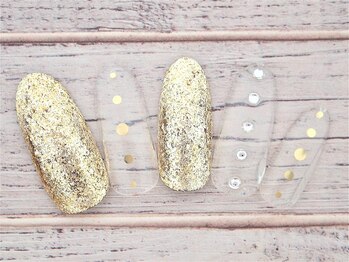 ワンネイル(ONE NAIL)/＃クリア＃ラメ＃シンプル