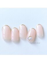ネイルサロン スプレンダー(Splendor)/シンプルフレンチライン