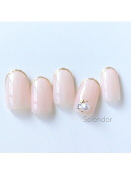 ネイルサロン スプレンダー(Splendor)/シンプルフレンチライン