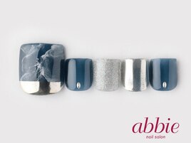 ダークネイビー×天然石 ￥11792