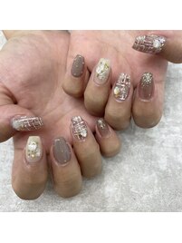 【森脇】ツイードネイル