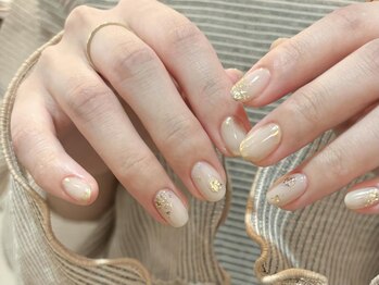 アイネイルズ 渋谷店(I nails)/【Saki.o】ベージュゴールド