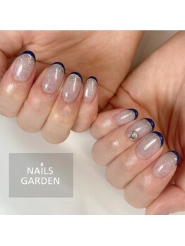 ネイルズガーデン(NAILS GARDEN)/綺麗めスキニーフレンチ