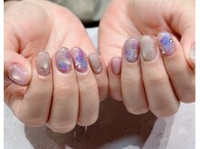 ネイルアンドアイラッシュスタジオ シュシュ(chouchou)/梅雨あじさいネイル