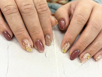 ディーネイル 池袋(D-nail)/【森】ニュアンス アート