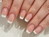 【美フォルム引き立つ♪】フレンチネイル＊ベースカラー込み　¥8000　