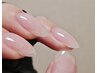 【Hand】 バレずに可愛い、透明感たっぷりのクリアン エルネイル