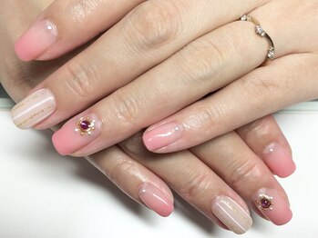 クォーターリゾートネイル(QUARTER RESORT nail)/ストライプネイル☆