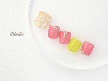ネイルサロン ブランロール 白金店(Nail Salon Blanl'or)/FOOTカラフルフラワーネイル
