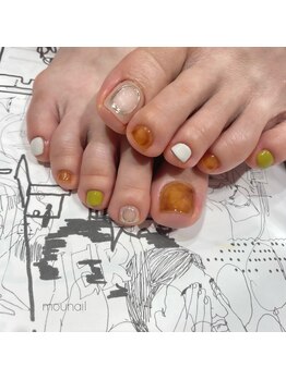 ムーネイル(mou nail)/もやもや薄べっ甲とミラー