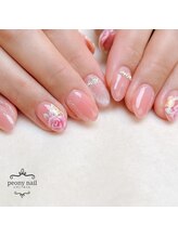 ピオニーネイル(peony nail)/スプリングローズ
