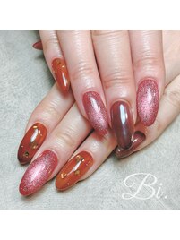 バレンタインネイル