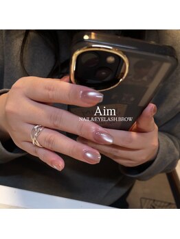エイム 目黒店(Aim)の写真/シンプルネイル～最旬トレンド500種類以上のデザインの中から選択可◎マグネット×ミラーパウダーが人気!