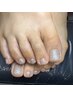 【foot】ワンカラーorラメグラデ（オフケア込み）￥6500→￥6000