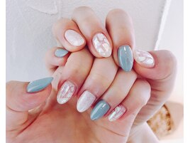 デートにぴったりシェルネイル