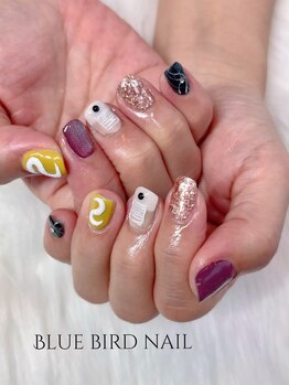 ブルーバードネイル(Blue bird nail)/ニュアンスnail