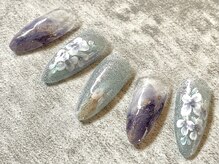 エムネイル(M nail)/梅雨時期に☆紫陽花ネイル