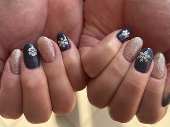 ネイルビジョルノ つくばみどりの店(Nail Begiorno)/定額ネイル　冬ネイル