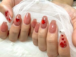 #フラッシュネイル#ハート