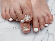 ネイルアトリエルカ(nail atelier LUCA)/M-374 夏色ステンドグラスネイル