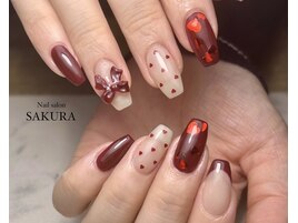 ハートホロネイル