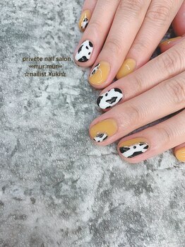 プライベート ネイルサロン マーマ(murmur)/牛柄ネイル