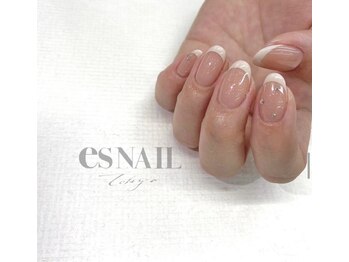 エスネイル 新宿西口店(es NAIL)/アイボリーフレンチ