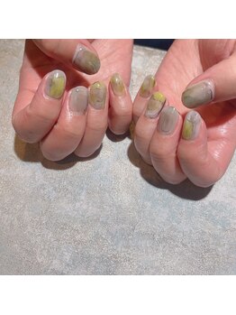 アティックネイルアトリエ(attic nail atelier)/インクアート風ネイル★