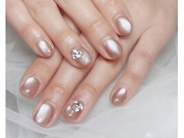 Vカット×マグネットネイル