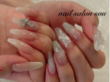 ネイルサロン ソウ 心斎橋店(Nail Salon Sou)/クリアチークネイル
