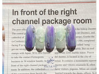 アネモネ(ANEMONE)/ブルーマーブルネイル☆