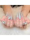ミズネイル 高田馬場(MIZU NAIL)の写真/長さ出し×持ち込みデザインをパラジェルフィルインで爪に優しく♪丈夫なジェル長さだしでロングネイルも◎