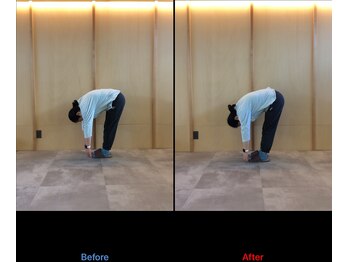 徳島藍住整骨院 ザ ビー(THE B)/ピラティス初回体験before/after