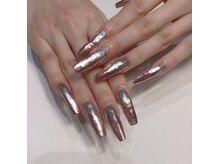 クリスタルネイルサロン(Crystal Nail)/ギャルネイル#ミラーネイル