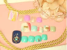 ネイルアンドアイラッシュ リラ 東三国店(Rela)/フット¥5500コース